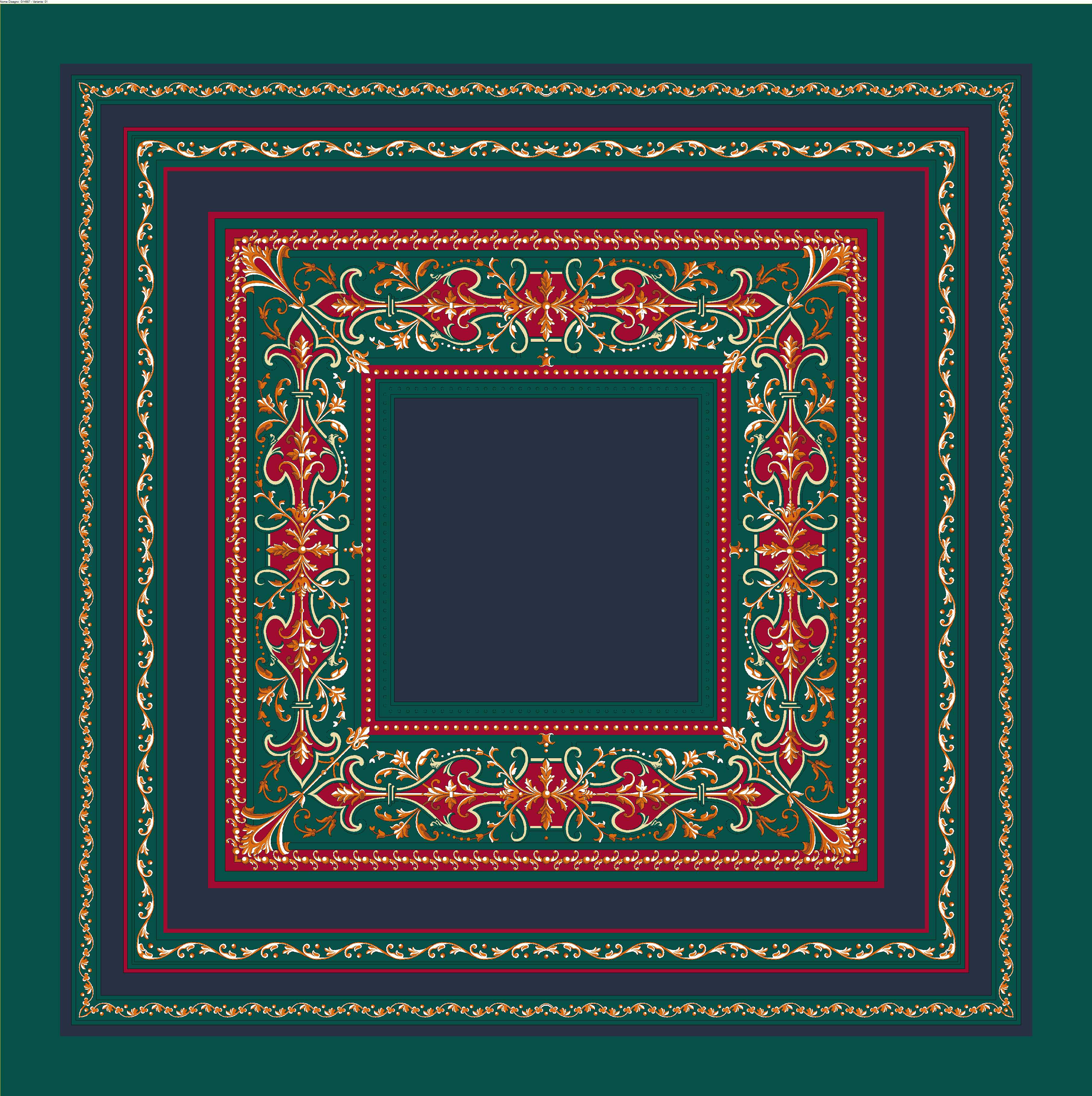 Foulard in Seta - Fantasia Verde