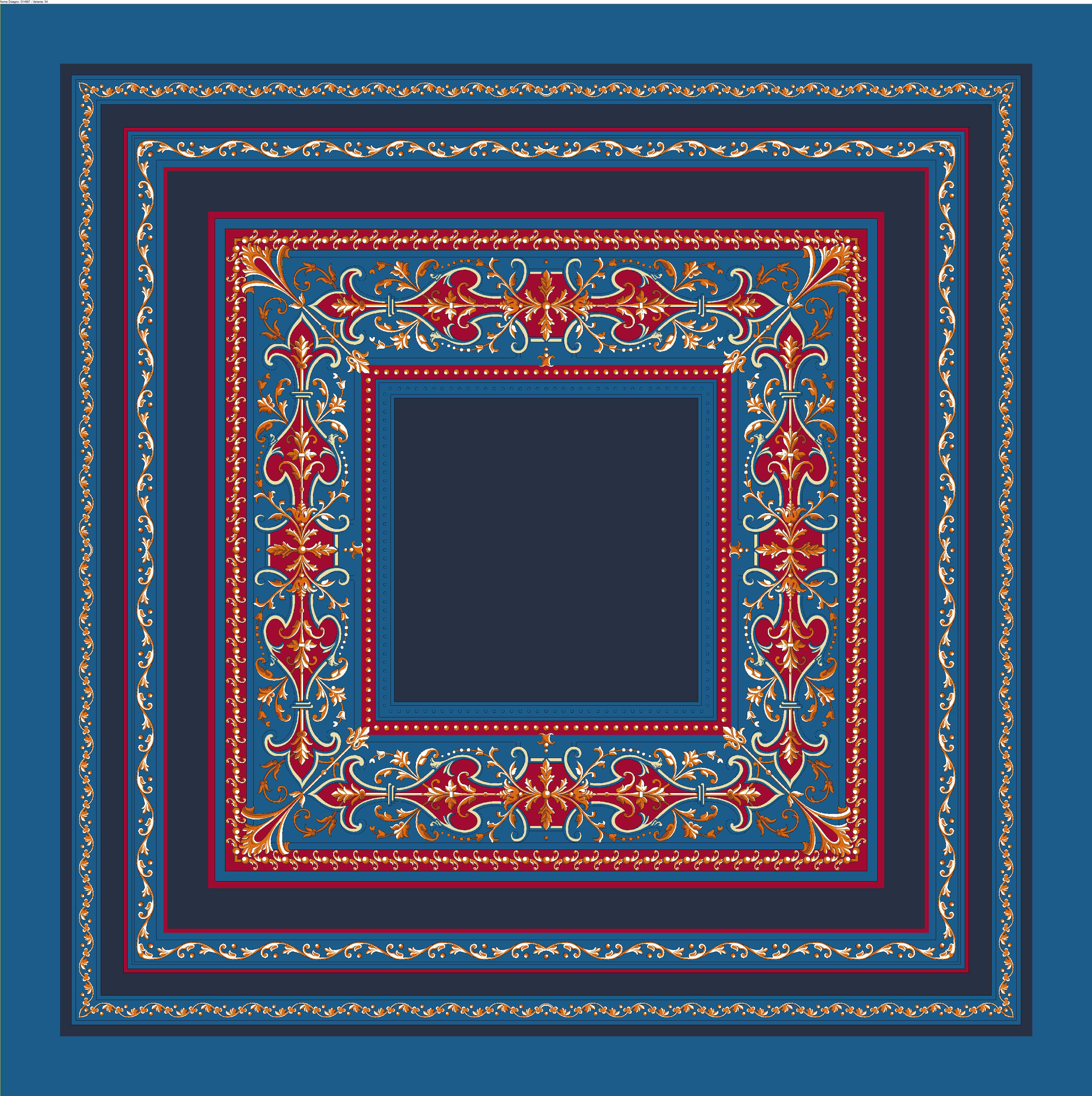 Foulard in Seta - Fantasia Blu