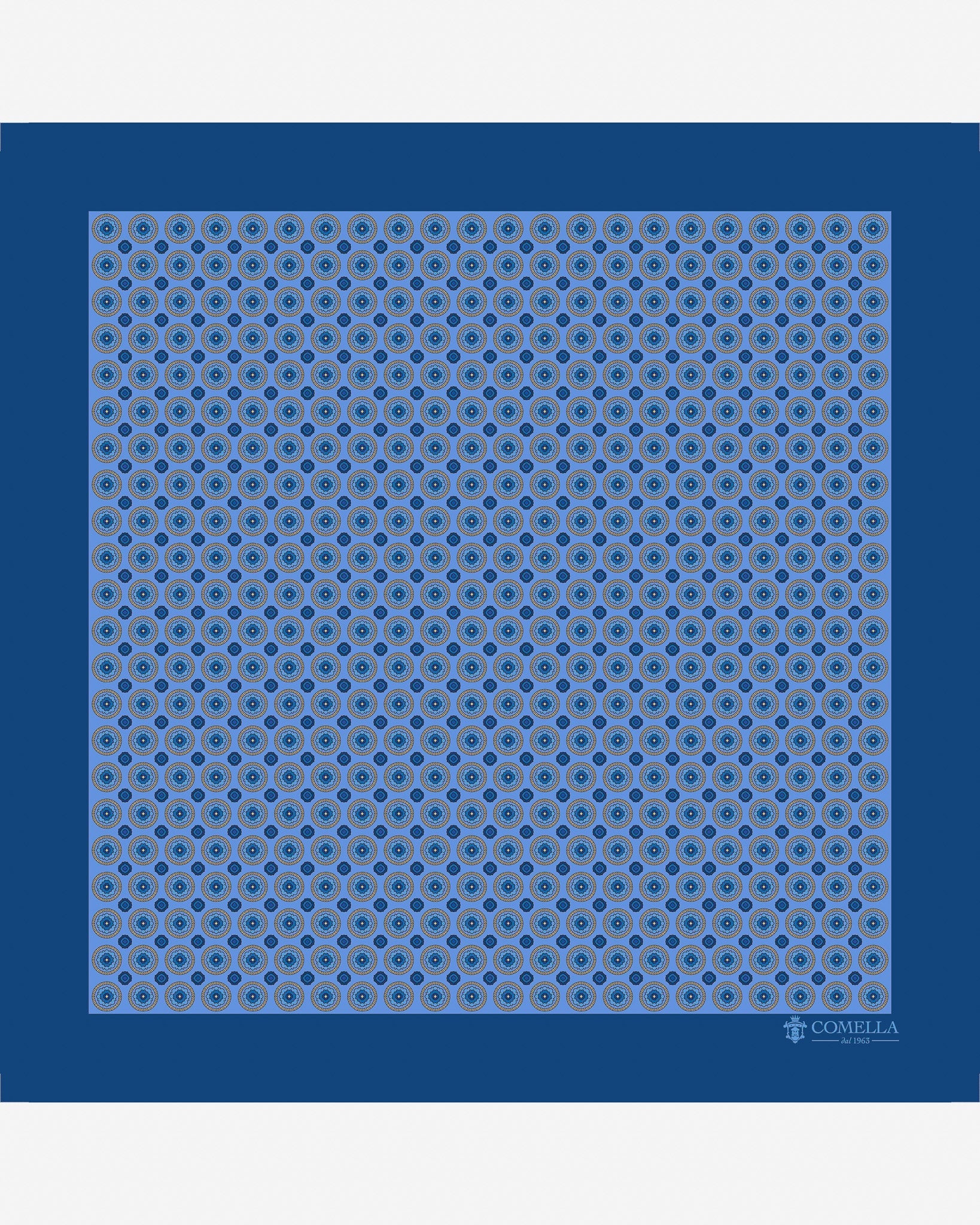 Pochette Blu Geometrico