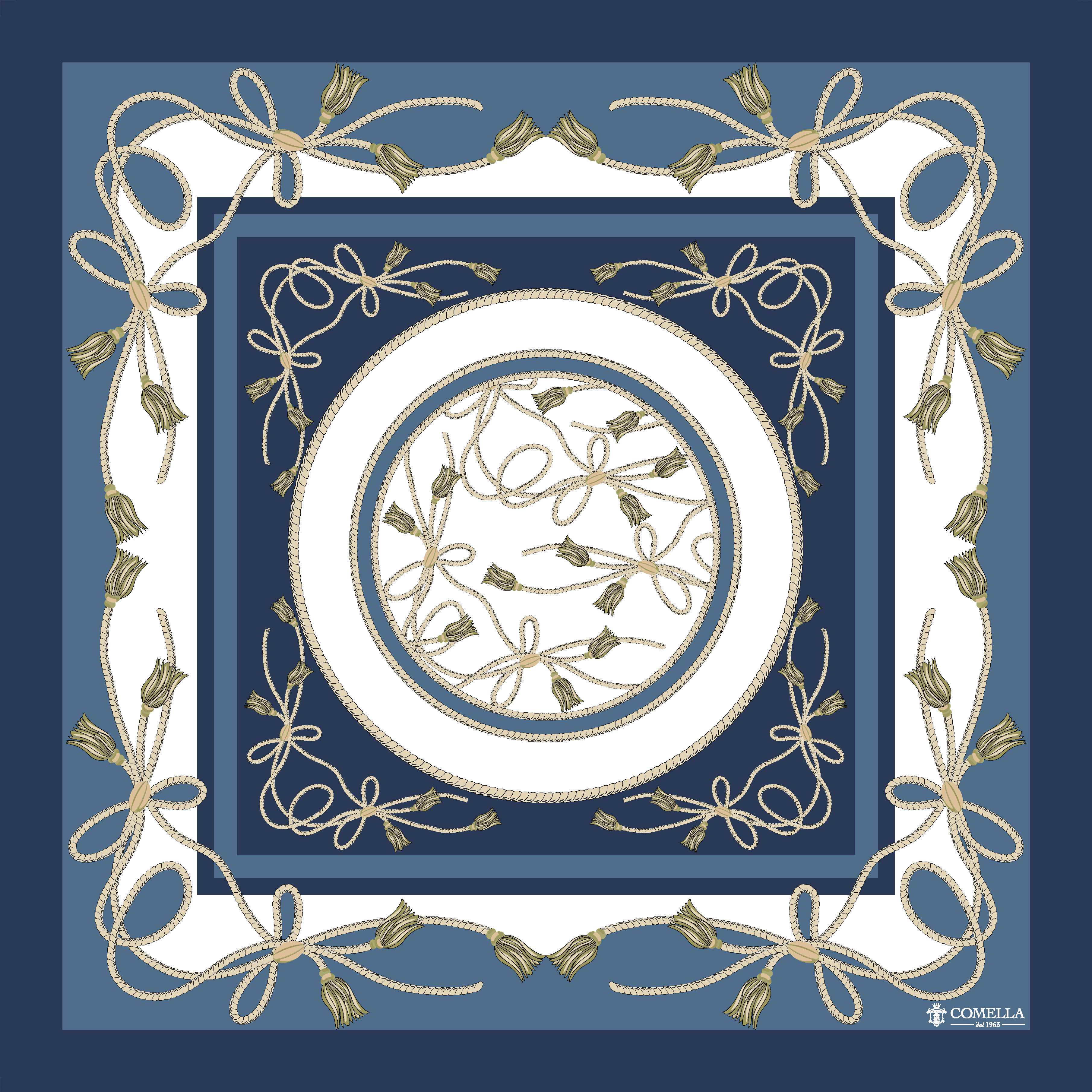 Foulard in Seta - Blu