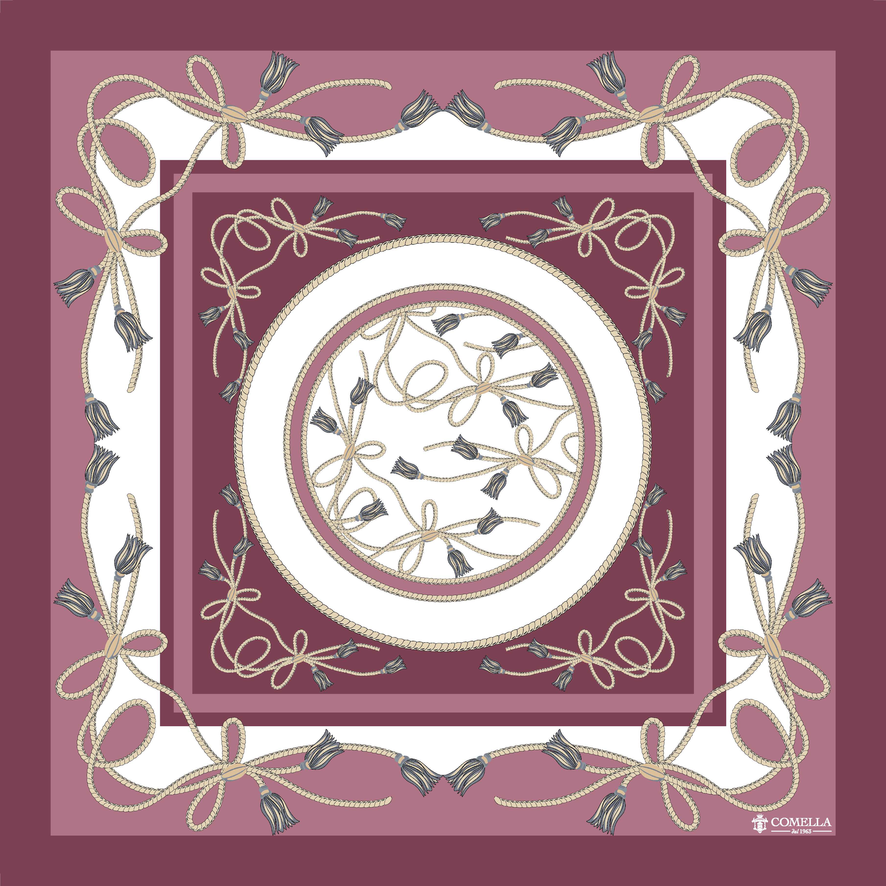 Foulard in Seta - Borgogna