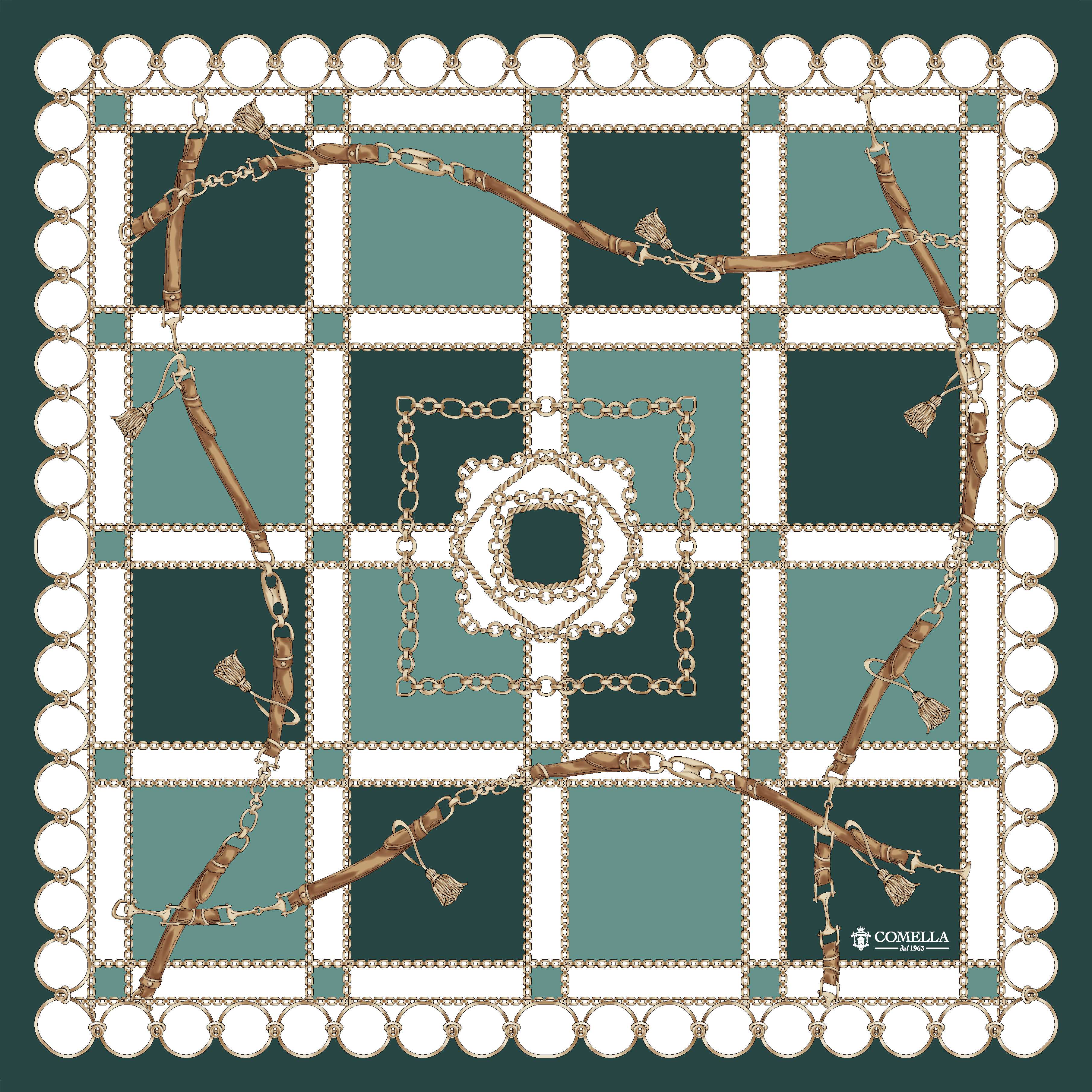 Foulard in Seta - Dama Verde