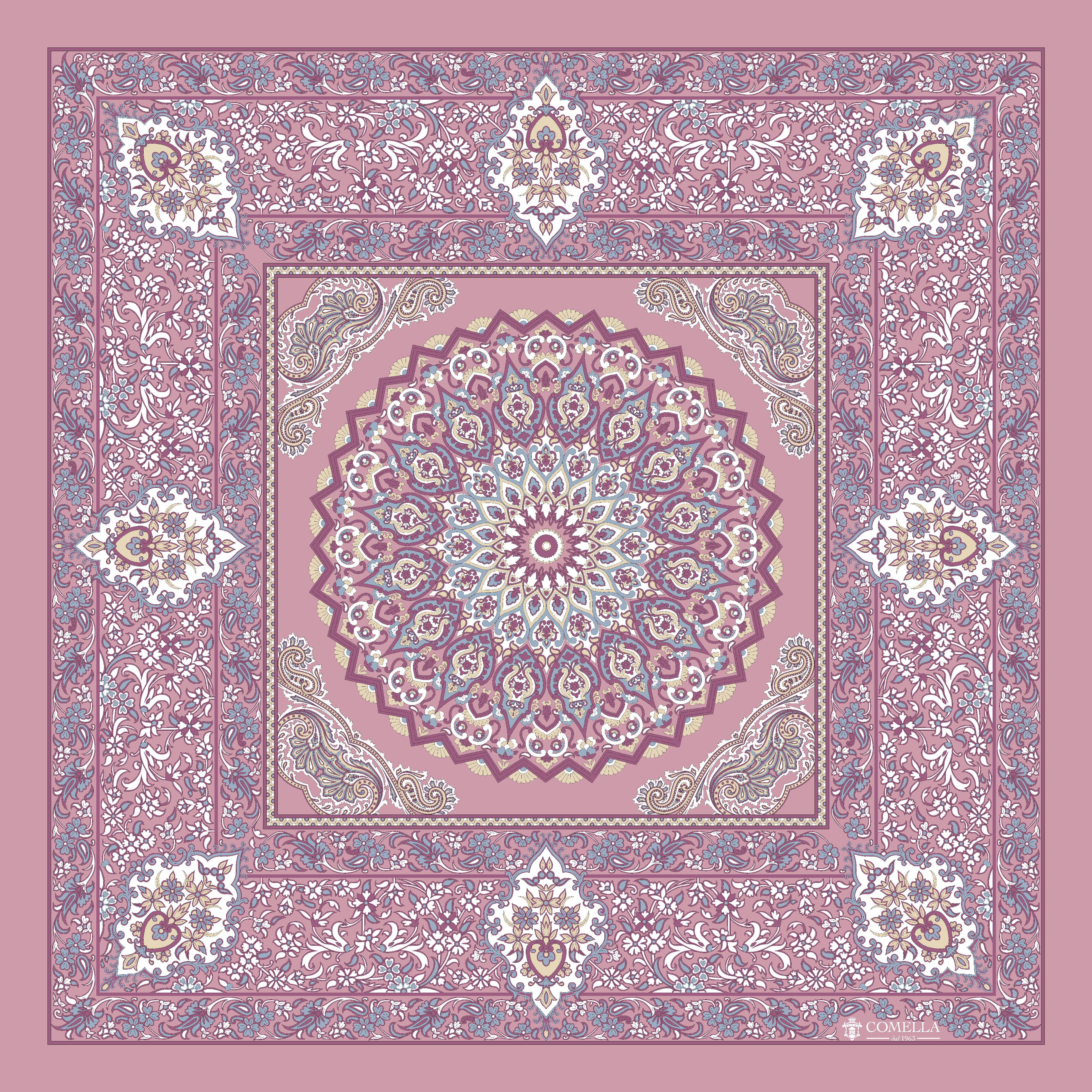 Foulard in Seta - Labirinto di Persia - Comella Sartoria