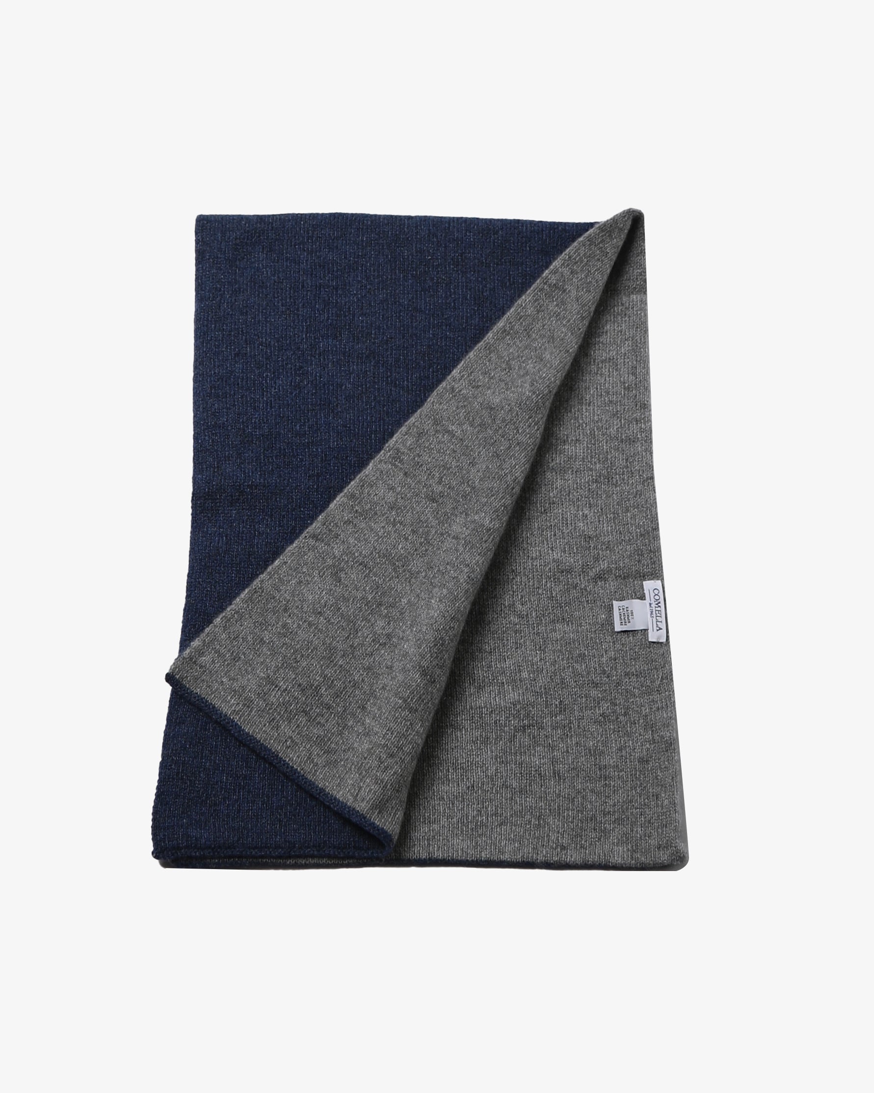 Scaldacollo in Cashmere - Grigio / Blu