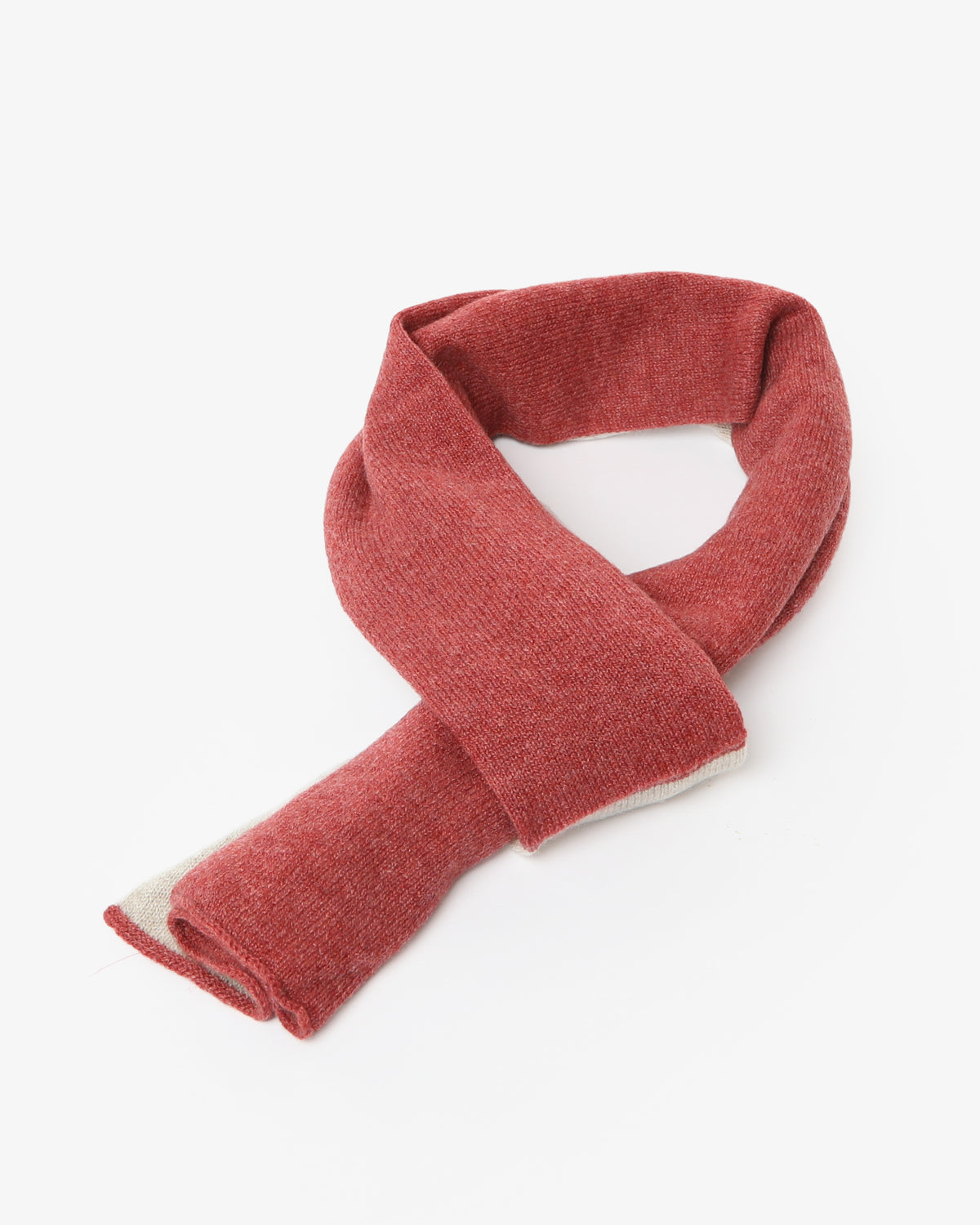 Scaldacollo in Cashmere - Corallo / Beige - Comella Sartoria