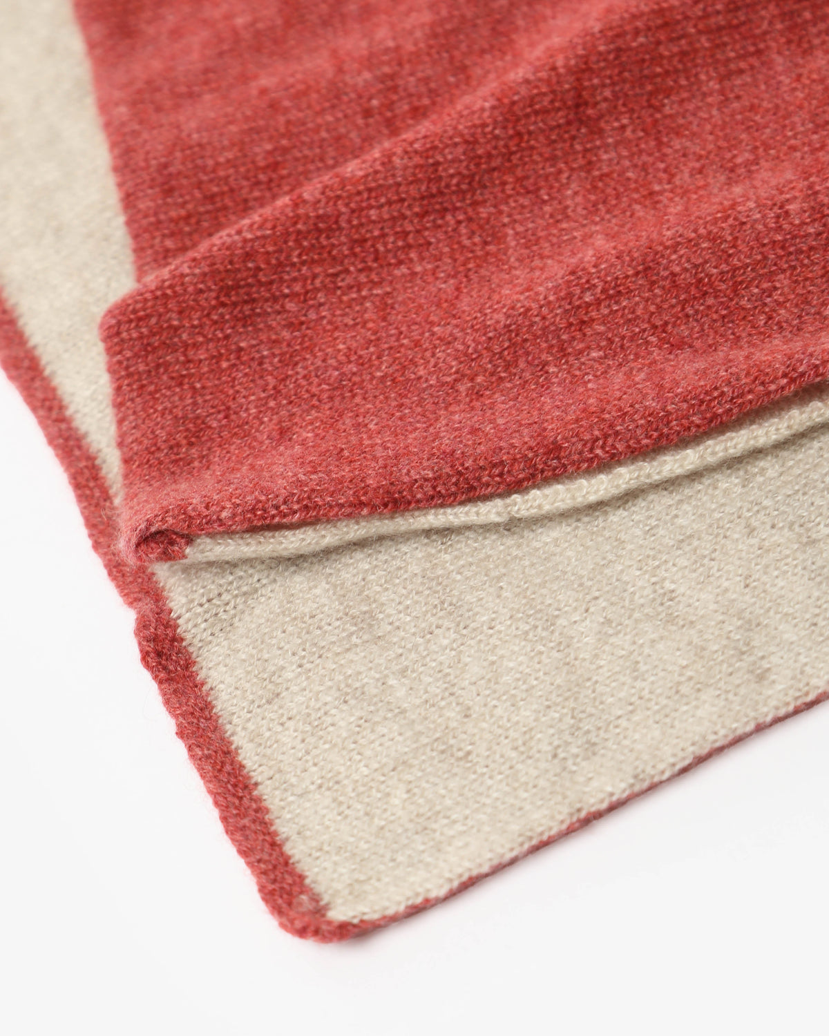 Scaldacollo in Cashmere - Corallo / Beige - Comella Sartoria