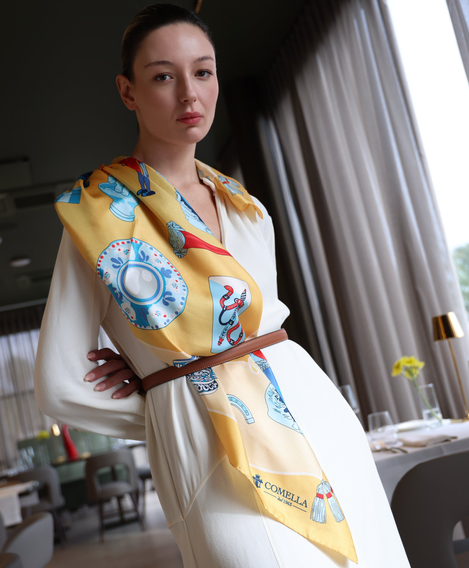 Foulard in Seta - Trame che uniscono - Comella Sartoria