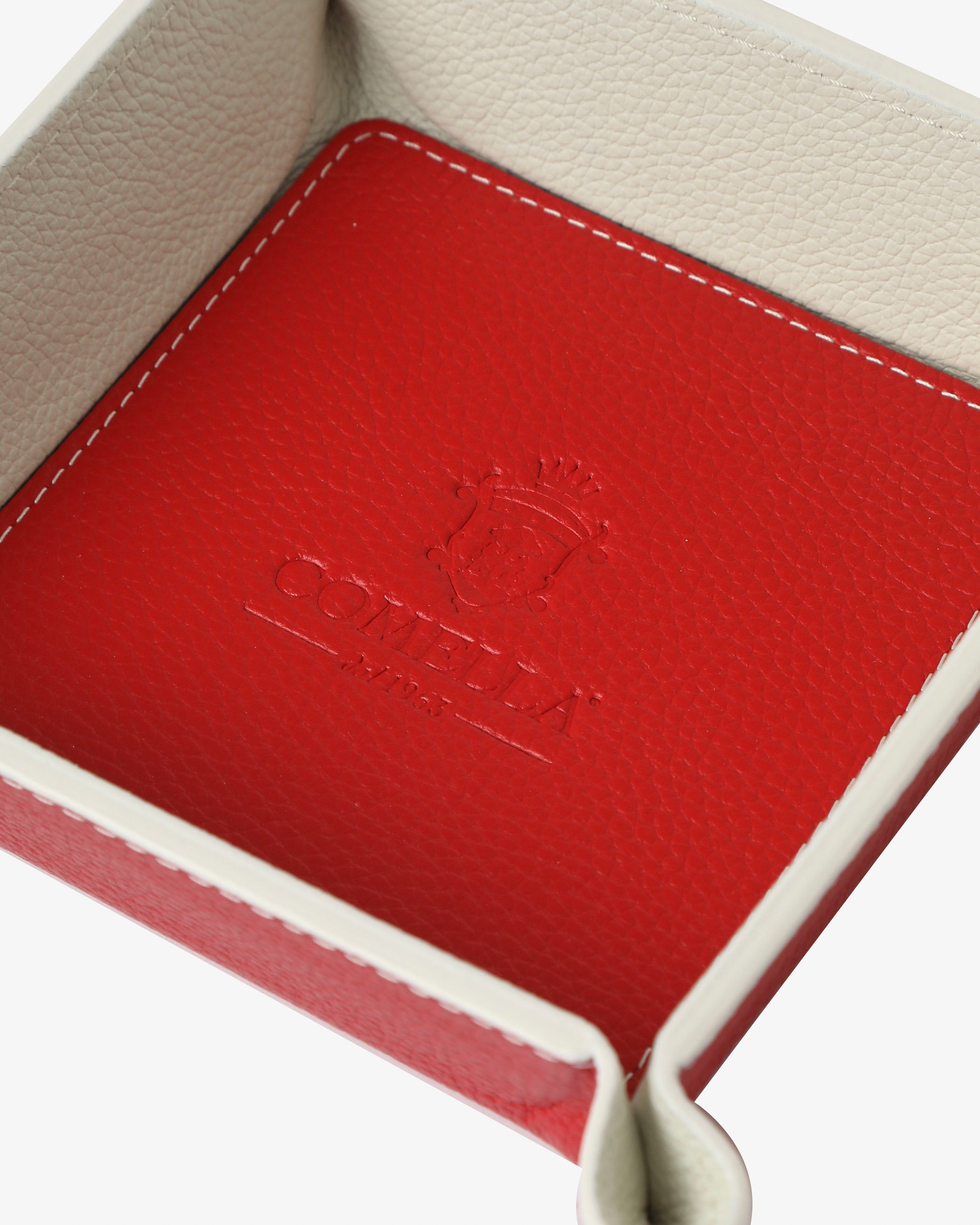 Svuota tasche in vera pelle - Rosso/Bianco